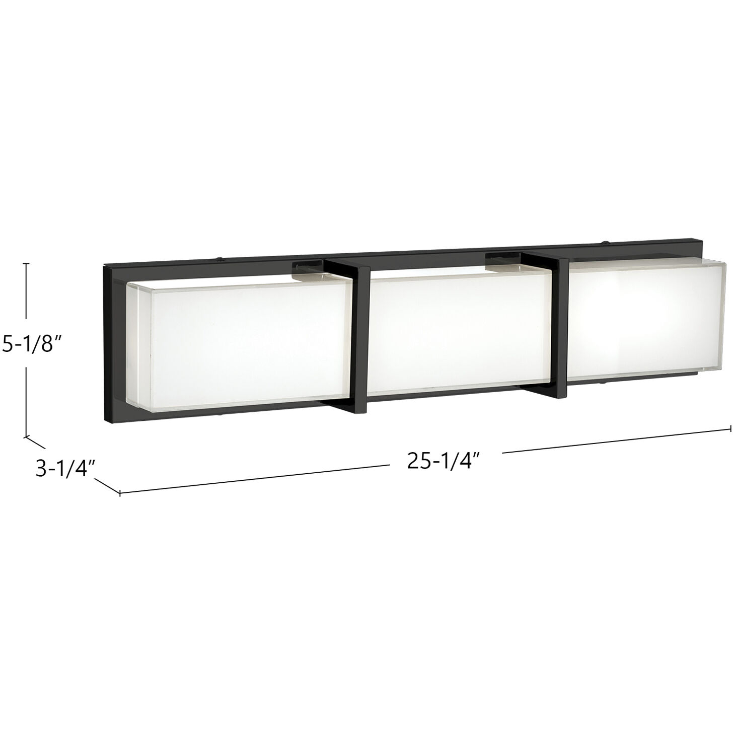 Watford Vanity Light Wall Light in Chrome