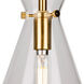Beaker 1 Light 5.5 inch Soft Gold Pendant Ceiling Light