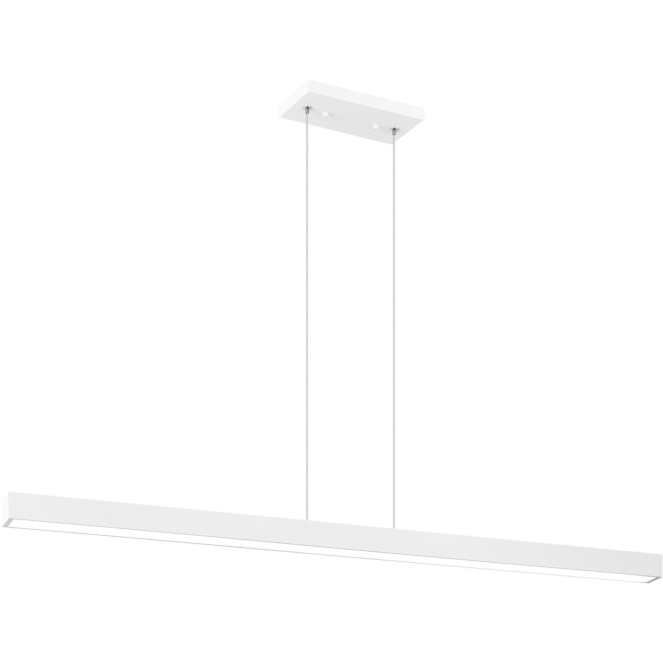 Presley LED 42 inch Matte White Chandelier Ceiling Light