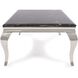 Lexiss 53 X 17 inch Black/Silver Coffee Table