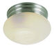 Dash 1 Light 9 inch Brushed Nickel Flushmount Ceiling Light