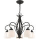 Brookside 5 Light 26 inch Black Chandelier Ceiling Light