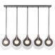 Art & Alchemy Veneto 5 Light 53.4 inch Oil Rubbed Bronze Linear Pendant Ceiling Light
