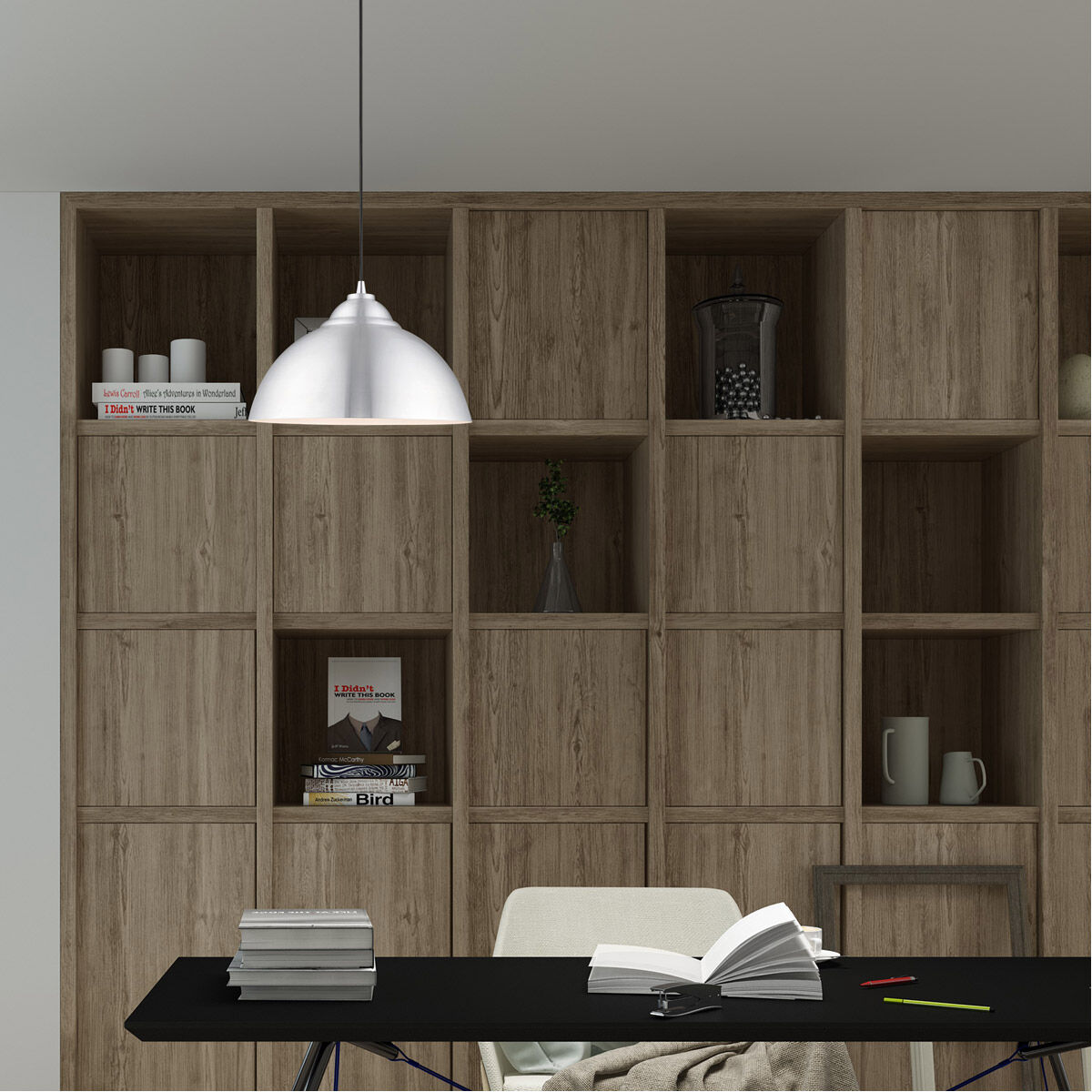 Allison 1 Light 16 inch Brushed Aluminum Mini Pendant Ceiling Light