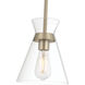 Amarella 1 Light 7 inch Modern Gold Mini Pendant Ceiling Light