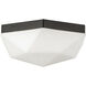 Alora Mood Krysta 2 Light 10.5 inch Matte Black/Opal Glass Flush Mount Ceiling Light