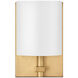 Galerie Avenue LED 6 inch Heritage Brass ADA Indoor Wall Sconce Wall Light