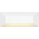 Nuvi 12v 2.60 watt Matte White Landscape Deck Sconce, Rectangular