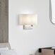 Allison Wall Sconce Wall Light in Brushed Nickel, Medium