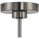 Neveh 1 Light 8 inch Gun Metal Semi Flush Ceiling Light