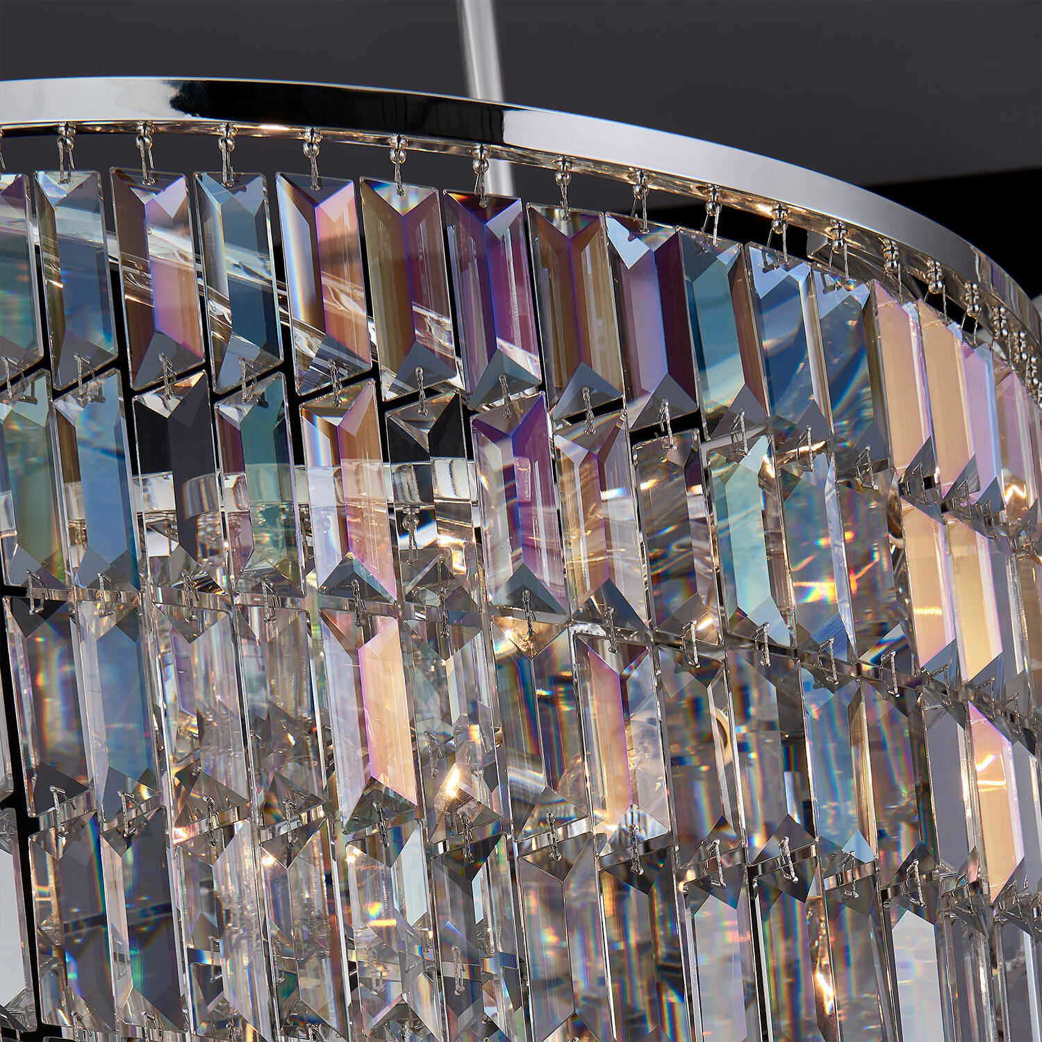 Vortice 7 Light 22 inch Polished Silver Pendant Ceiling Light