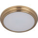 Neighborhood X66 Series LED 13 inch Satin Brass Flushmount Ceiling Light