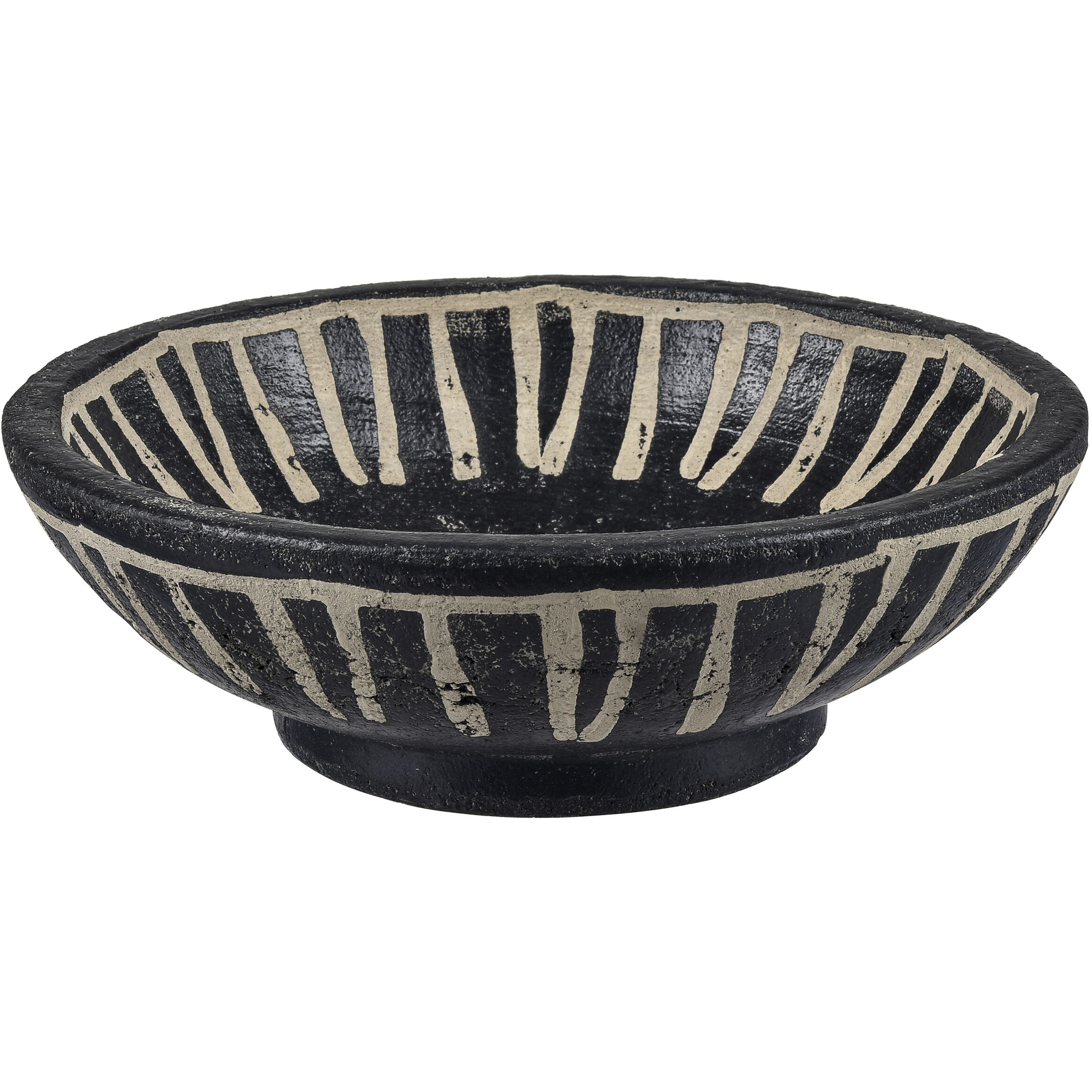 Eleni 12 X 12 inch Black with Tan Plate, Set of 2