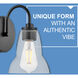 Vera LED 15 inch Black Bath Light Wall Light