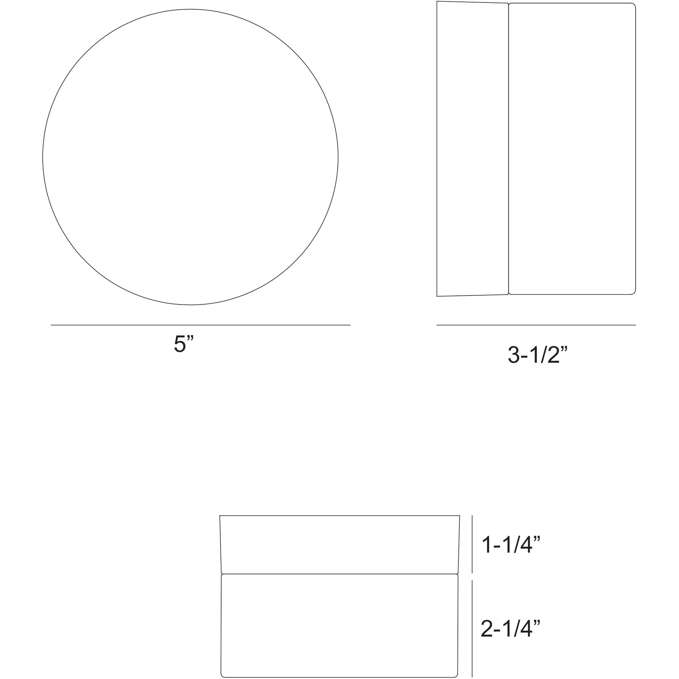 Sternn LED 5 inch Matte Black Outdoor Surface Mount in Clear Wave