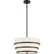 Cascade 3 Light Coal Pendant Ceiling Light