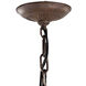 Sagemore 12 Light 37 inch Bronzed Rust with Clear Chandelier Ceiling Light