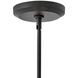 Lisa McDennon Luca 7 Light 38 inch Black Indoor Chandelier Ceiling Light, Convertible to Semi-Flush