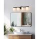 Bedminster 4 Light 30.5 inch Matte Black Vanity Light Wall Light
