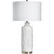 Calder 33 inch 100 watt Puebla Bone White Table Lamp Portable Light