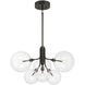 Contemporary LED 26.75 inch Oil Rubbed Bronze Chandelier Ceiling Light