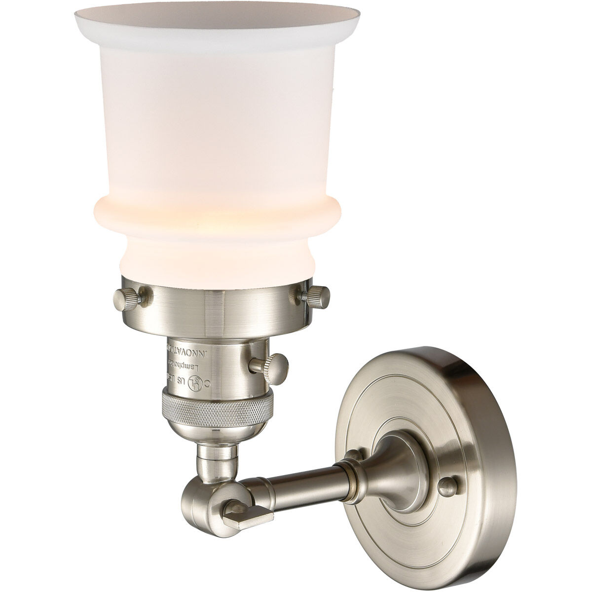 Franklin Restoration Small Canton LED 6.5 inch Brushed Satin Nickel Sconce Wall Light, Franklin Restoration