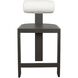 Bolster Back 38.5 inch Java Black and Oyster White Outdoor Counter Stool