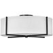 Galerie Axis 4 Light 25.5 inch Black Indoor Semi-Flush Mount Ceiling Light