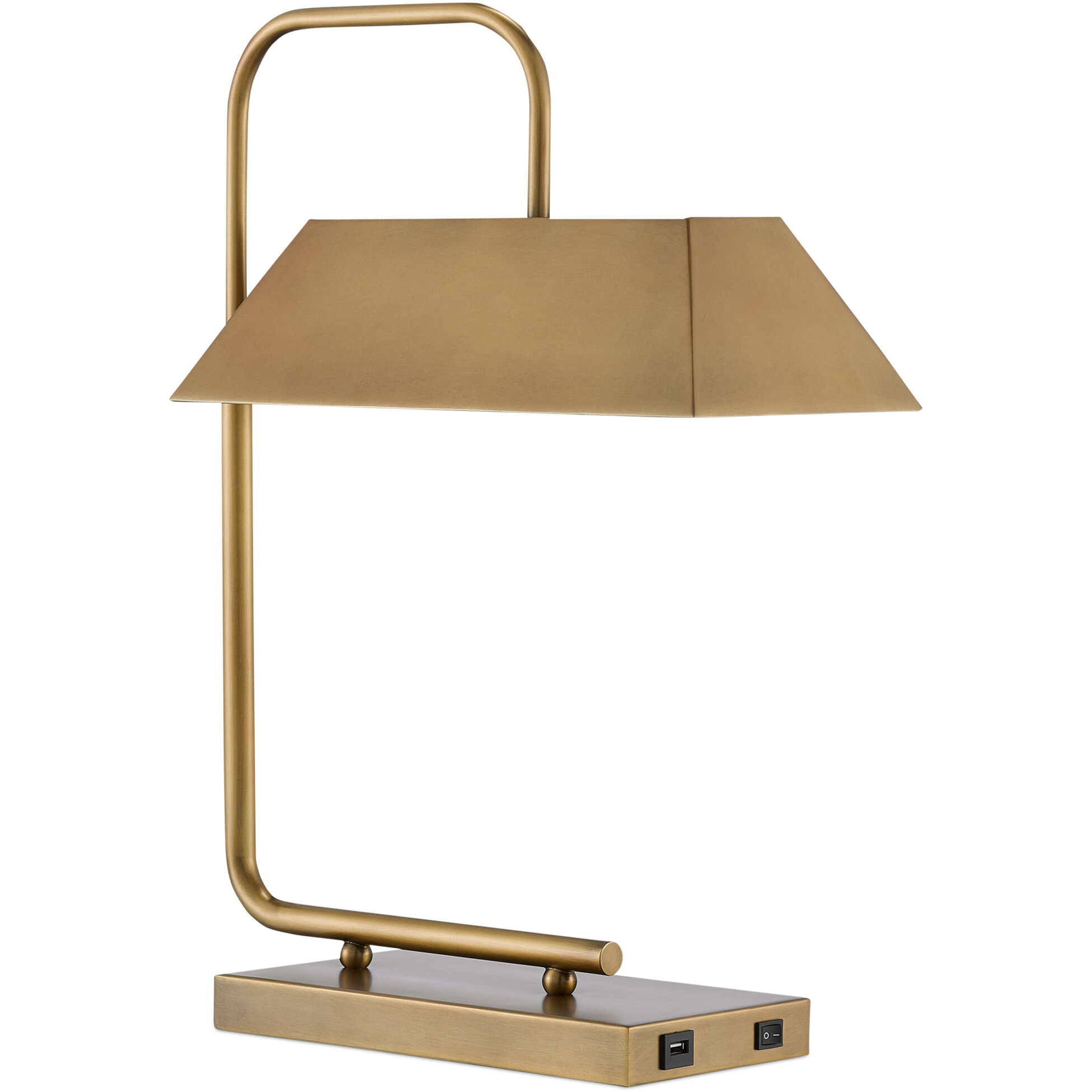 Hoxton 22.5 inch 25 watt Light Antique Brass Table Lamp Portable Light