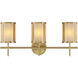 Camden 3 Light 24 inch Warm Brass Bath Wall Light