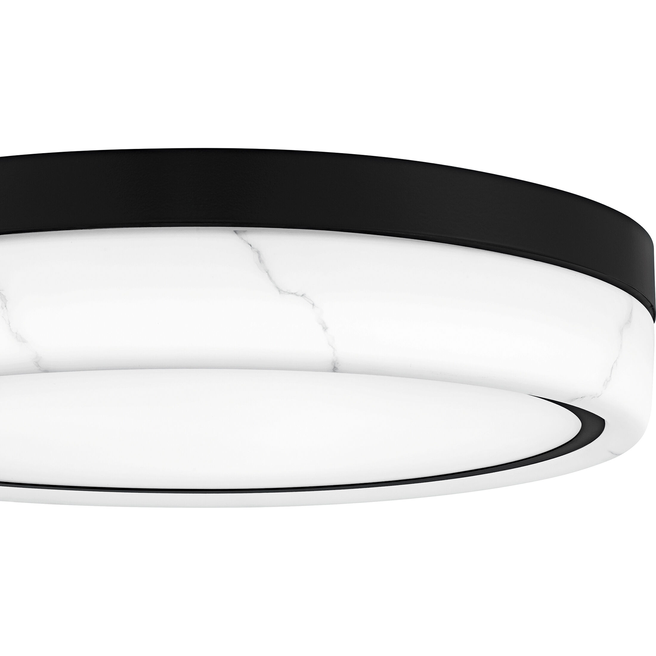 Gasper LED 16 inch Matte Black Flush Mount Ceiling Light, Medium