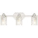 Crystal Kay 3 Light 24.5 inch Chrome Bath Vanity Wall Light