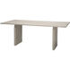 Arc 78.75 X 29.5 inch White Wash Dining Table, Inline