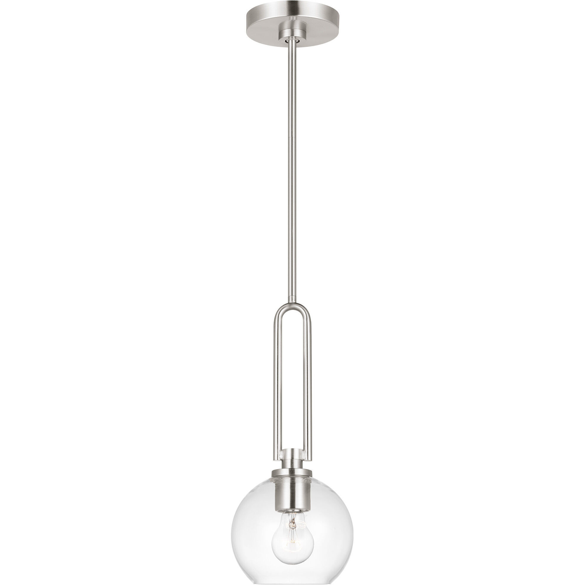 Codyn 1 Light 10 inch Brushed Nickel Mini-Pendant Ceiling Light