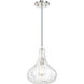 Elijah 1 Light 9 inch Polished Nickel Pendant Ceiling Light