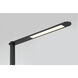 Task Portables Coal Black and Brushed Coal Black Table Lamp Portable Light