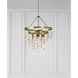 Kelly Wearstler Halcyon 6 Light 36 inch Antique-Burnished Brass Three Tier Chandelier Ceiling Light, Large