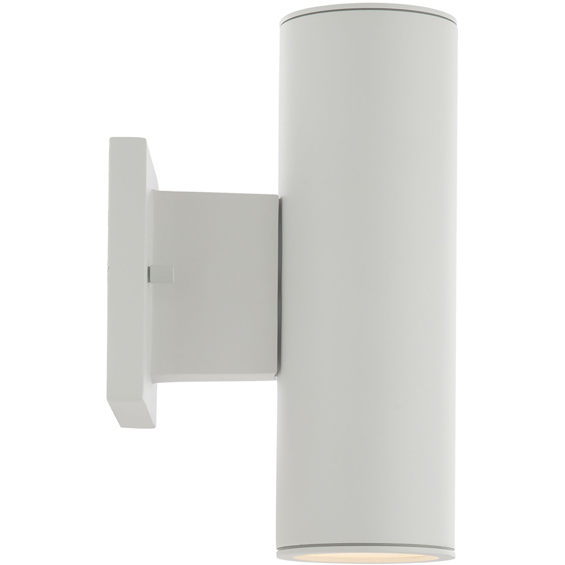 Cylinder LED 9.42 inch White Outdoor Wall Light