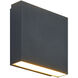 Weston LED 5.13 inch Matte Black Outdoor Wall Light