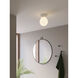 Lyra 1 Light 7.09 inch Gloss Glaze White Bathroom Ceiling Light