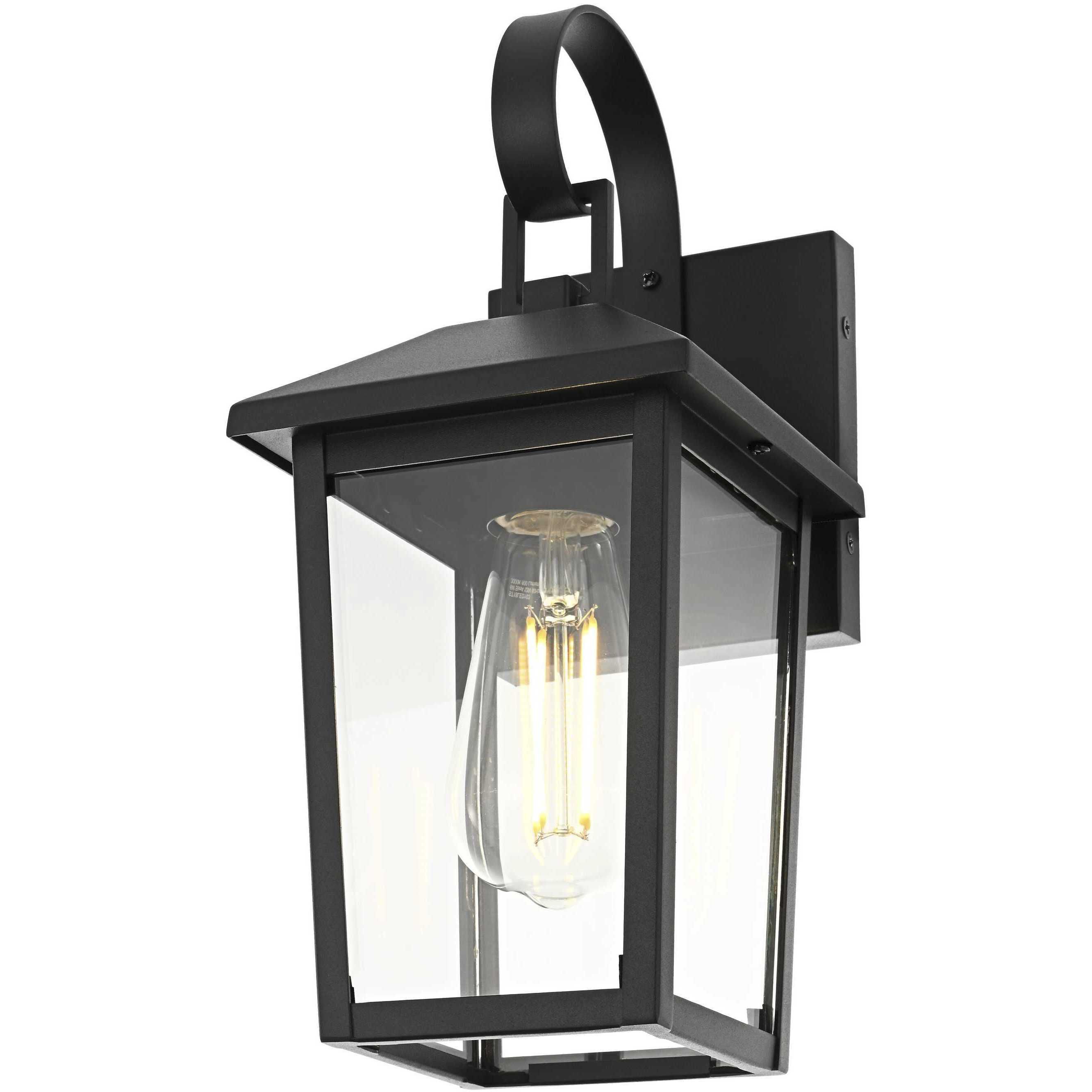 Riggs 1 Light 12.5 inch Black Outdoor Wall Sconce