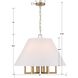 Westwood 6 Light 24 inch Vibrant Gold Chandelier Ceiling Light
