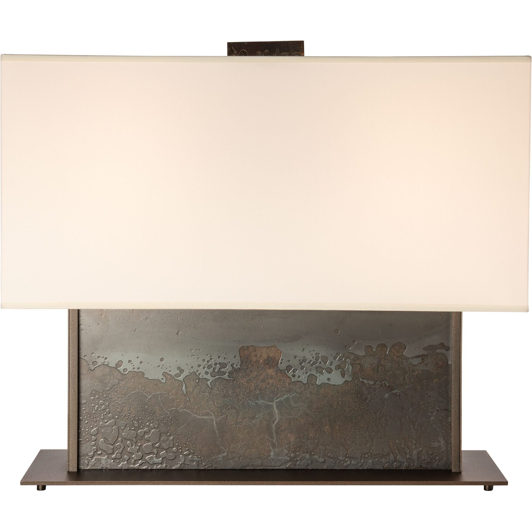 Horizon 20.6 inch 60.00 watt Oil Rubbed Bronze and Clear Steel Console Lamp Portable Light