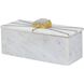 Anita 7.5 X 3 inch White Decorative Box