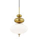 Elsie 1 Light 13 inch Aged Brass Pendant Ceiling Light