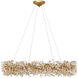 Crystal Bud 24 Light 57.5 inch Brass Ring Chandelier Ceiling Light, Grande