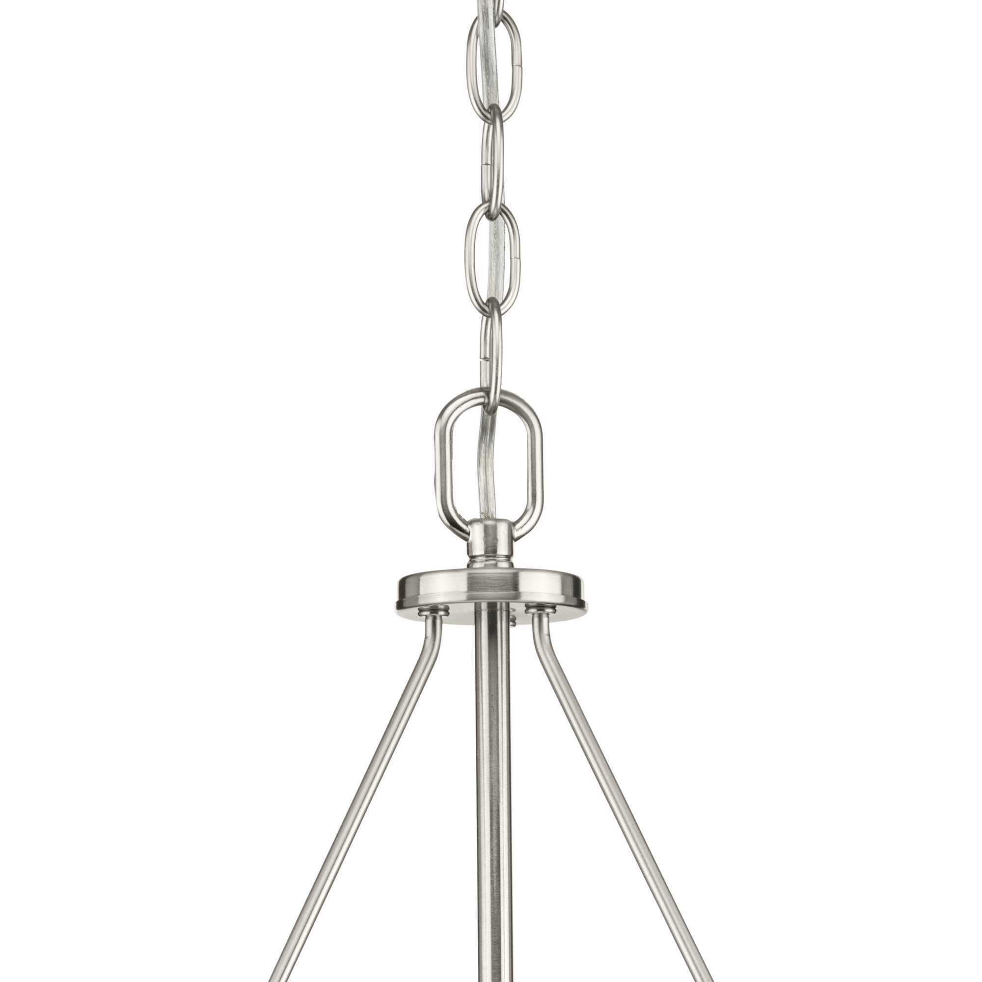 Annette St 3 Light 23 inch Brushed Nickel Chandelier Ceiling Light