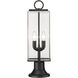 Sana 2 Light 22.25 inch Black Outdoor Pier Mounted Fixture