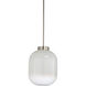 Wildwood 1 Light 17 inch Milk/Brushed Nickel Pendant Ceiling Light
