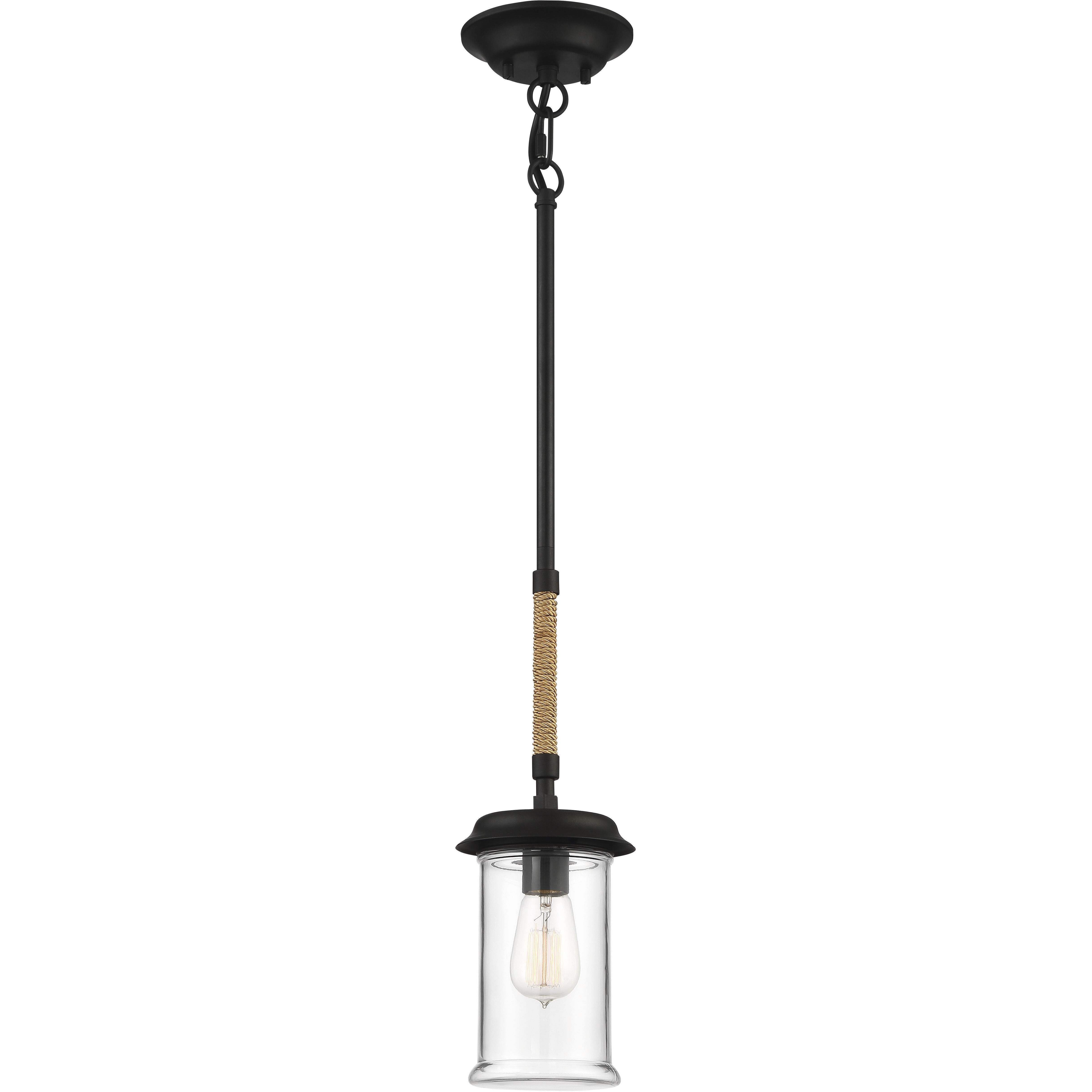 Homestead 1 Light 5.88 inch Espresso Outdoor Pendant